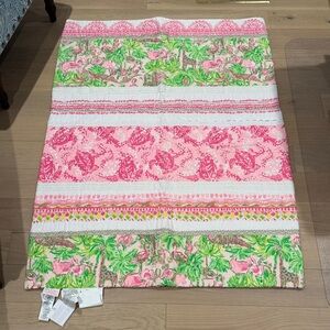 Lilly Pulitzer PBK Colorful Floral and Striped Baby Quilt